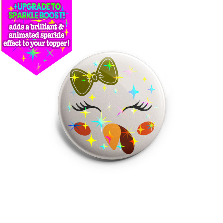 Blushing Bella the Turkey Topper - - Topperswap