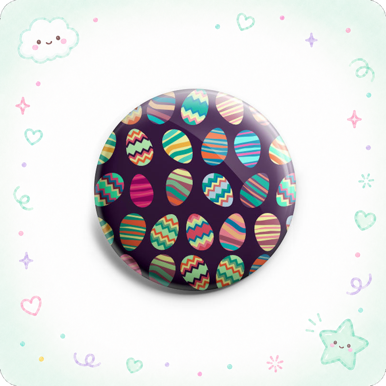 Colorful Easter Eggs Topper - Vault - - Topperswap