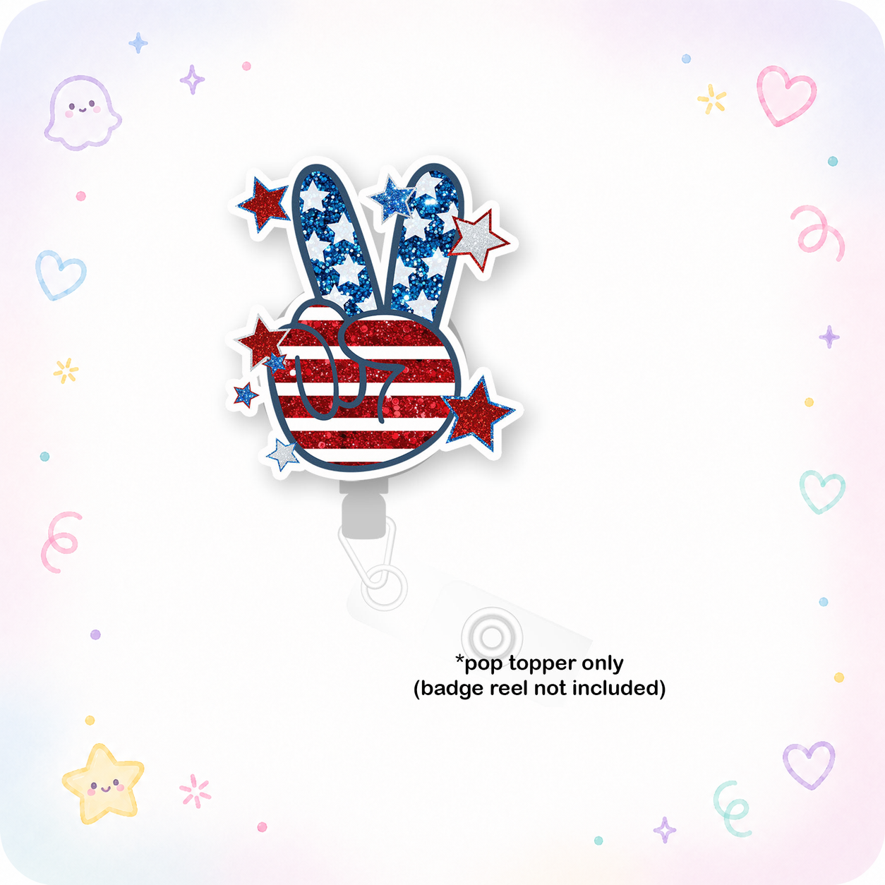 Peace Out, America Pop Topper - - Topperswap
