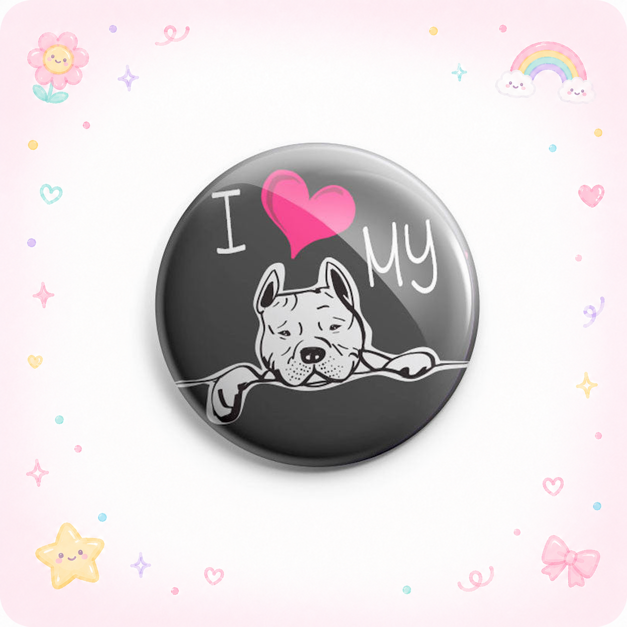 Cute I My Pit bull Topper - - Topperswap