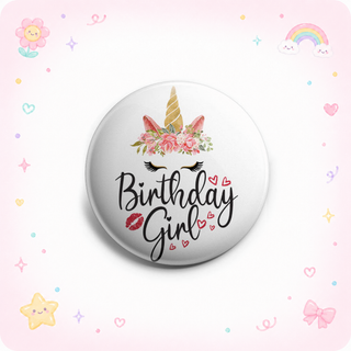 Birthday Girl Unicorn Topper