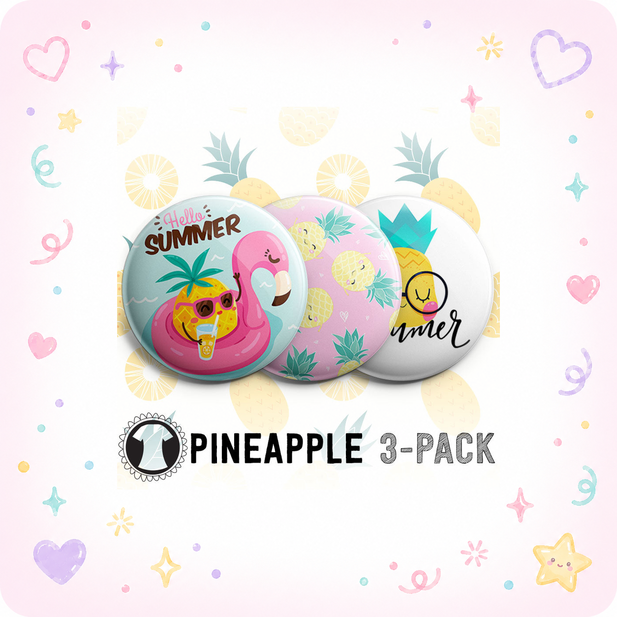 Pineapple 3-Pack (Save 5%) - - Topperswap