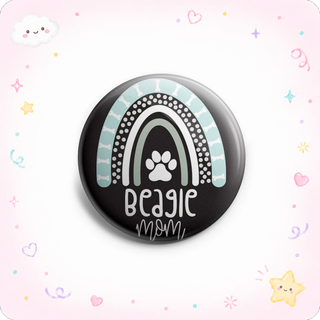 Beagle Mom Rainbow Topper