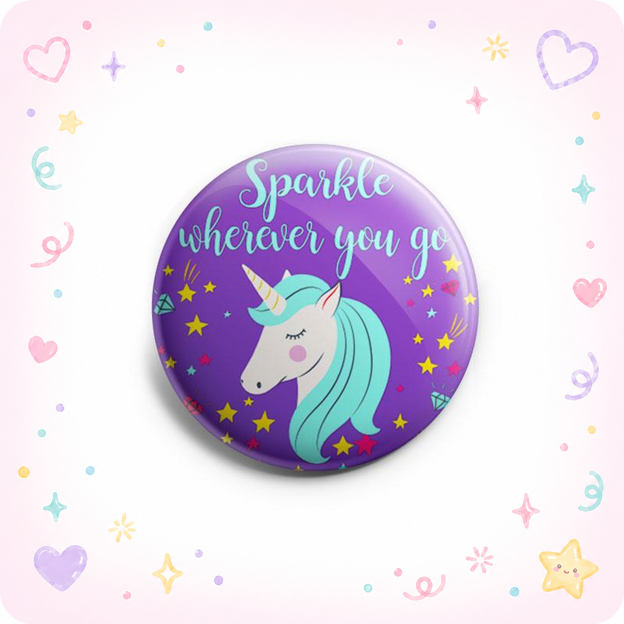 Sparkle Wherever You Go Unicorn Topper - - Topperswap