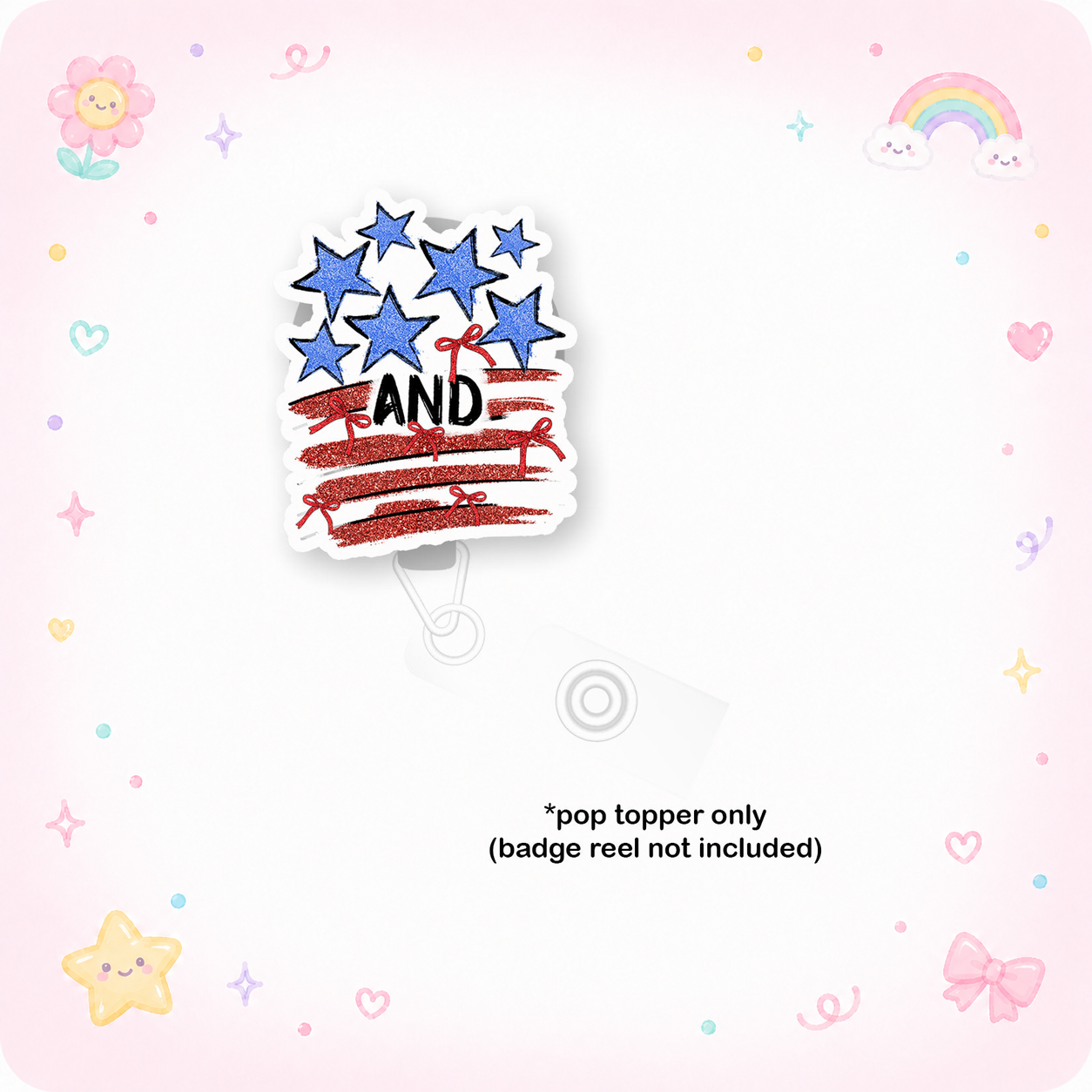 Stars & Bows Forever Pop Topper - - Topperswap