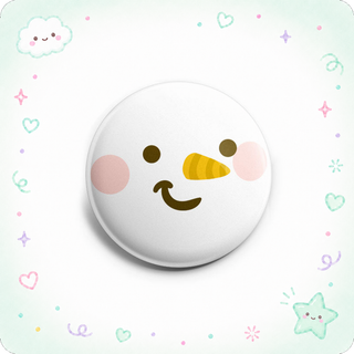 Smirky Snowman Face Topper