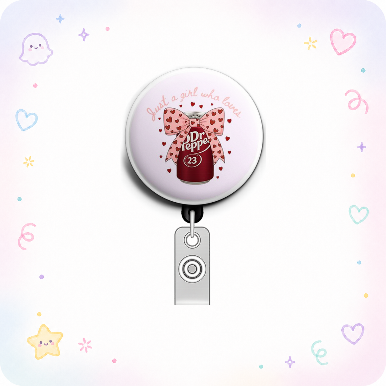 Pepper Pop Swapfinity Retractable ID Badge Reel - - Topperswap