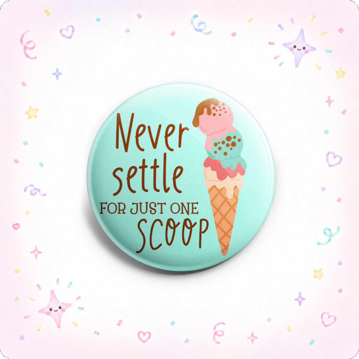 Never Settle Scoop Topper - - Topperswap