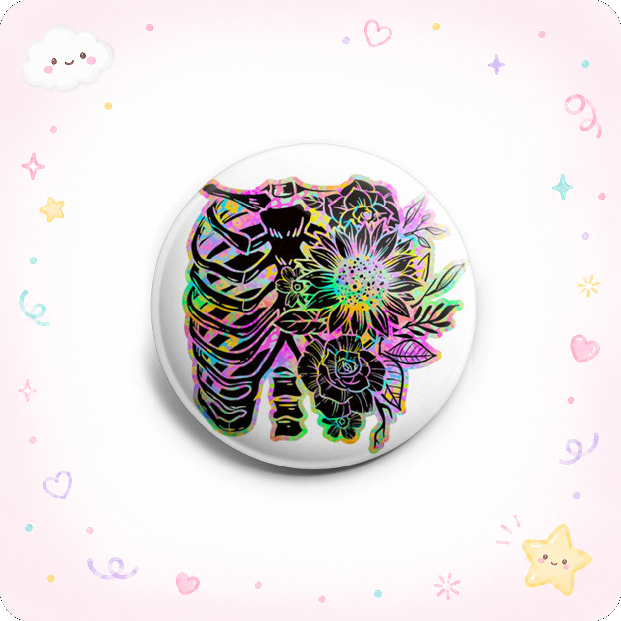 Neon X-Ray Floral Topper - - Topperswap