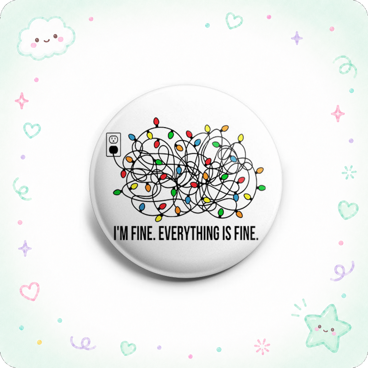 I’m Fine Christmas Topper - - Topperswap