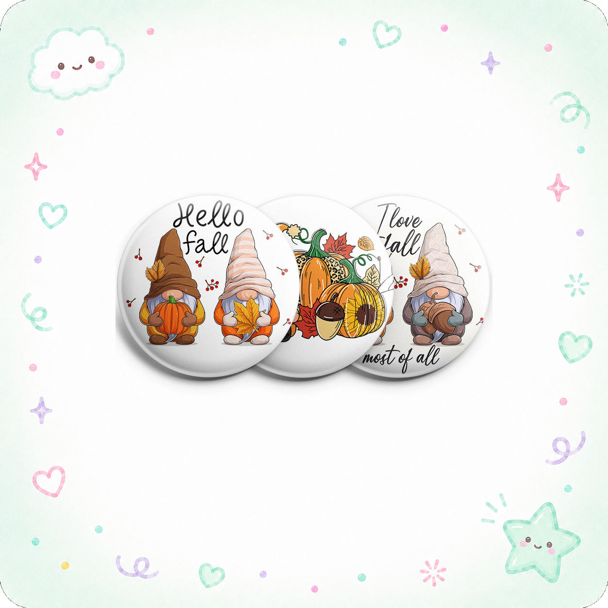 Cozy Fall Gnomes 3-Pack (Save 5%) - - Topperswap