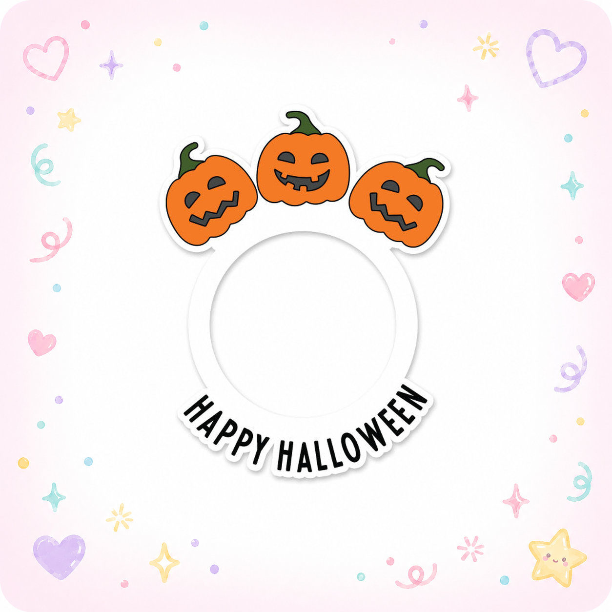 Pumpkin Trio Happy Halloween Swapper - - Topperswap
