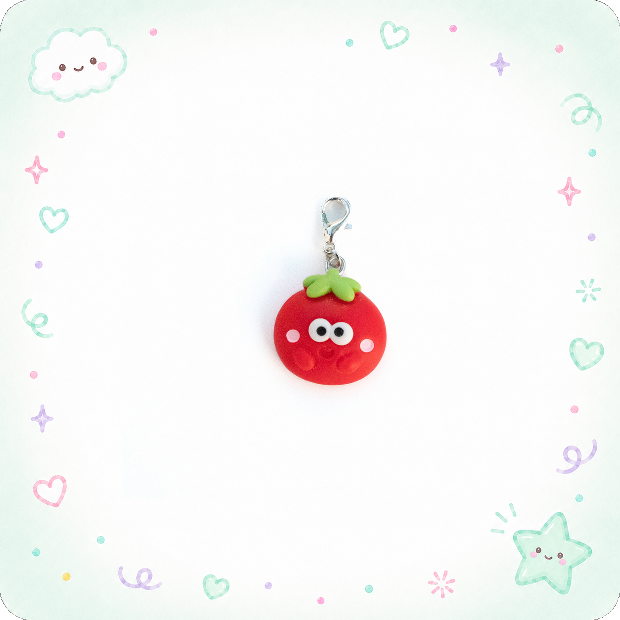Silly Tomato Charm Badge Reel Add-on - - Topperswap