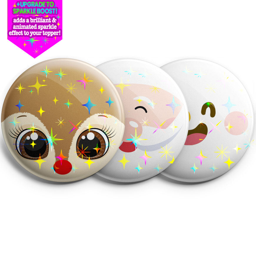 Christmas Face 3-Pack - (Save 5%) - - Topperswap