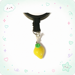 Lemon Charm Badge Reel Add-on
