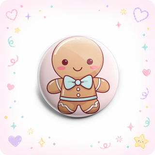Kawaii Gingerbread Sparkle Topper