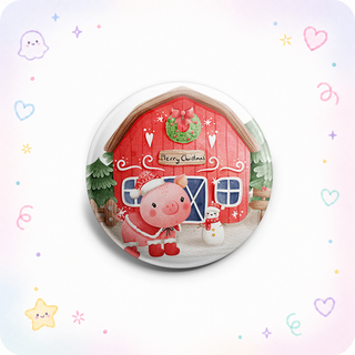 Festive Farm Pig Topper