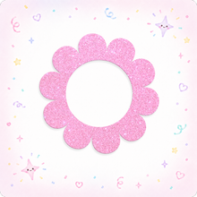 Sparkly Pink Flower Swapfinity Swapper Frame