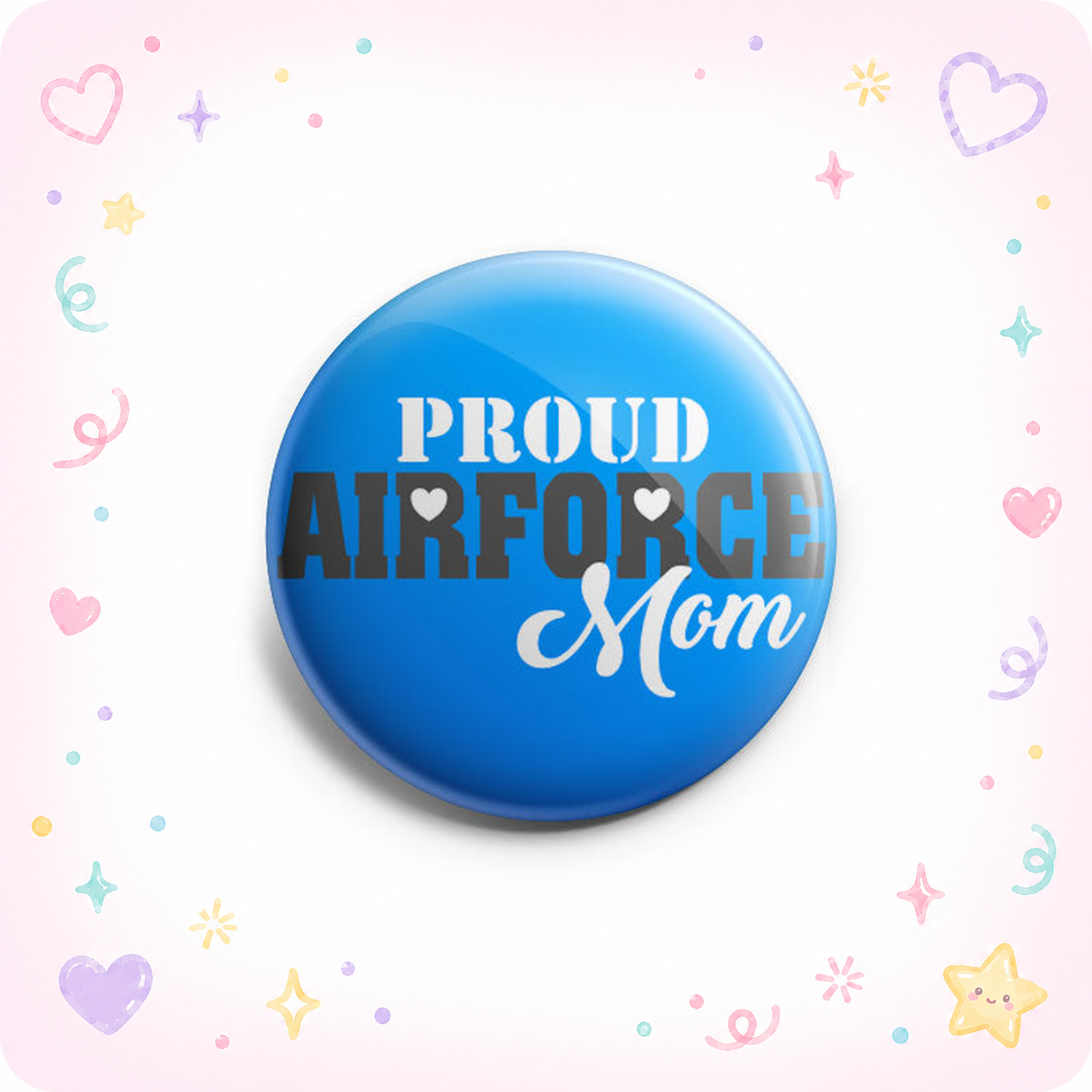 Proud Air Force Mom Topper - - Topperswap