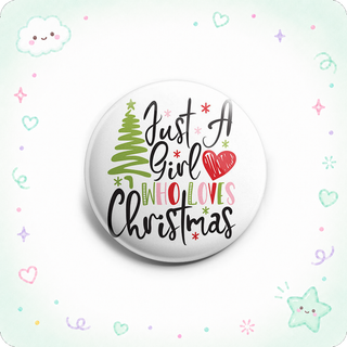 Girl Loves Christmas Topper