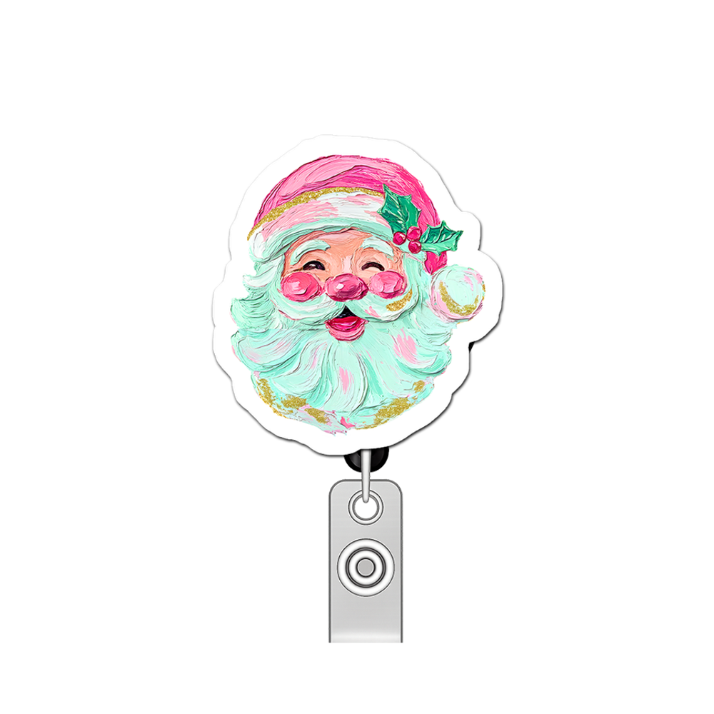 Festive Jolly Boss Pop Topper Swapfinity Retractable ID Badge Reel - - Topperswap
