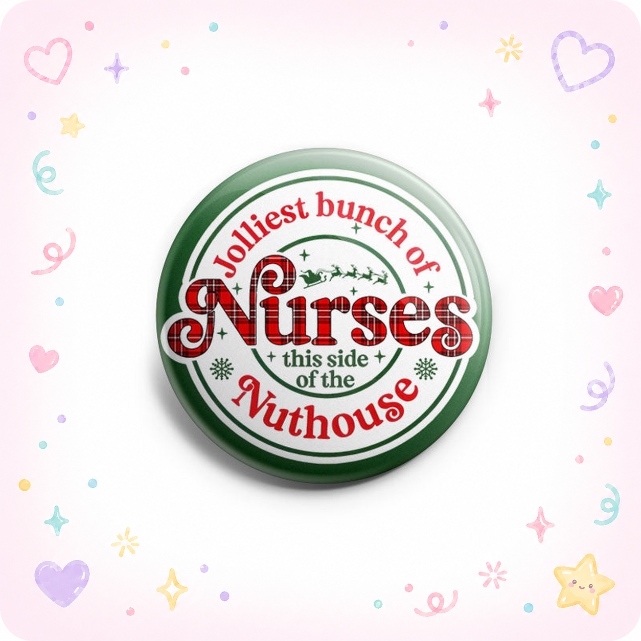 Jolliest Bunch of Nurses Topper - - Topperswap