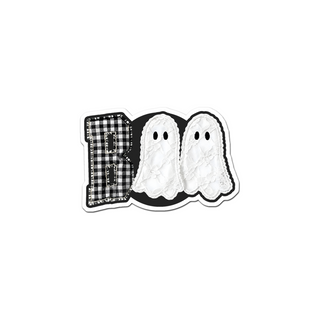 Gingham Boo Ghosts Sticker
