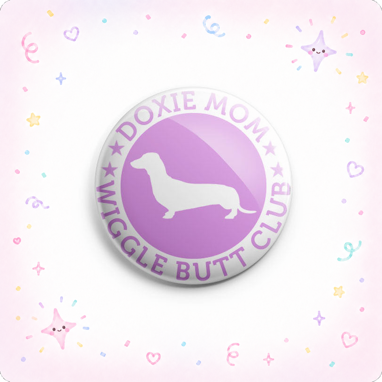 Doxie Mom Wiggle Butt Club Topper - - Topperswap