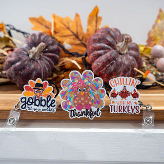 Chillin' With My Turkeys Pop Topper