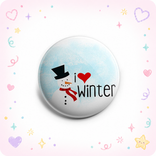 I Love Winter Topper