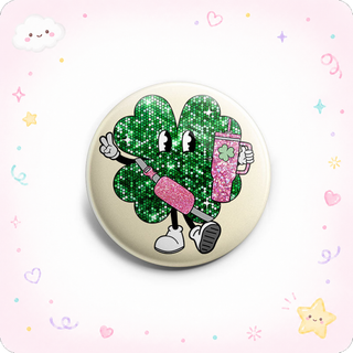 Glitter Shamrock Diva Topper