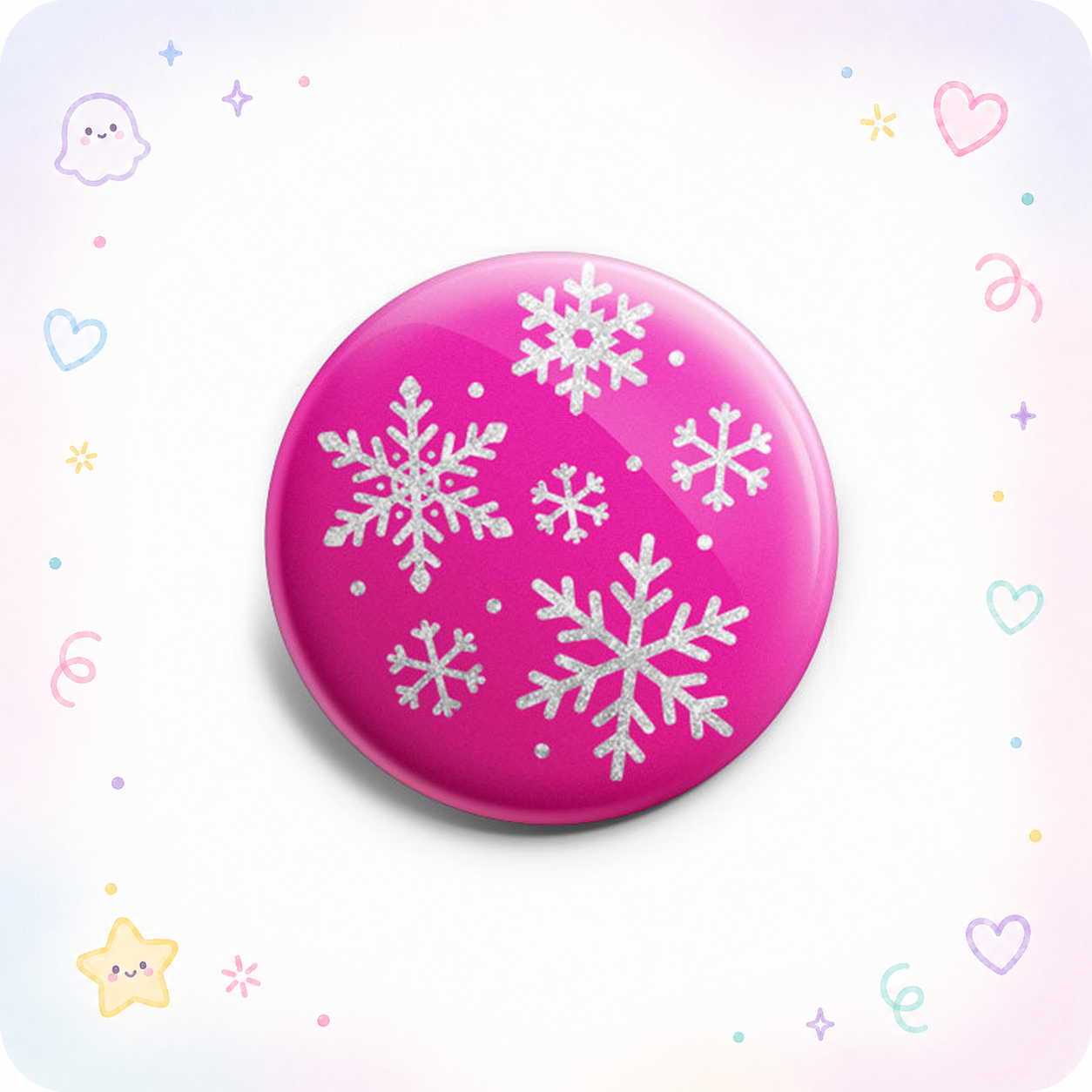 Pink Snowfall Simplicity Topper - - Topperswap