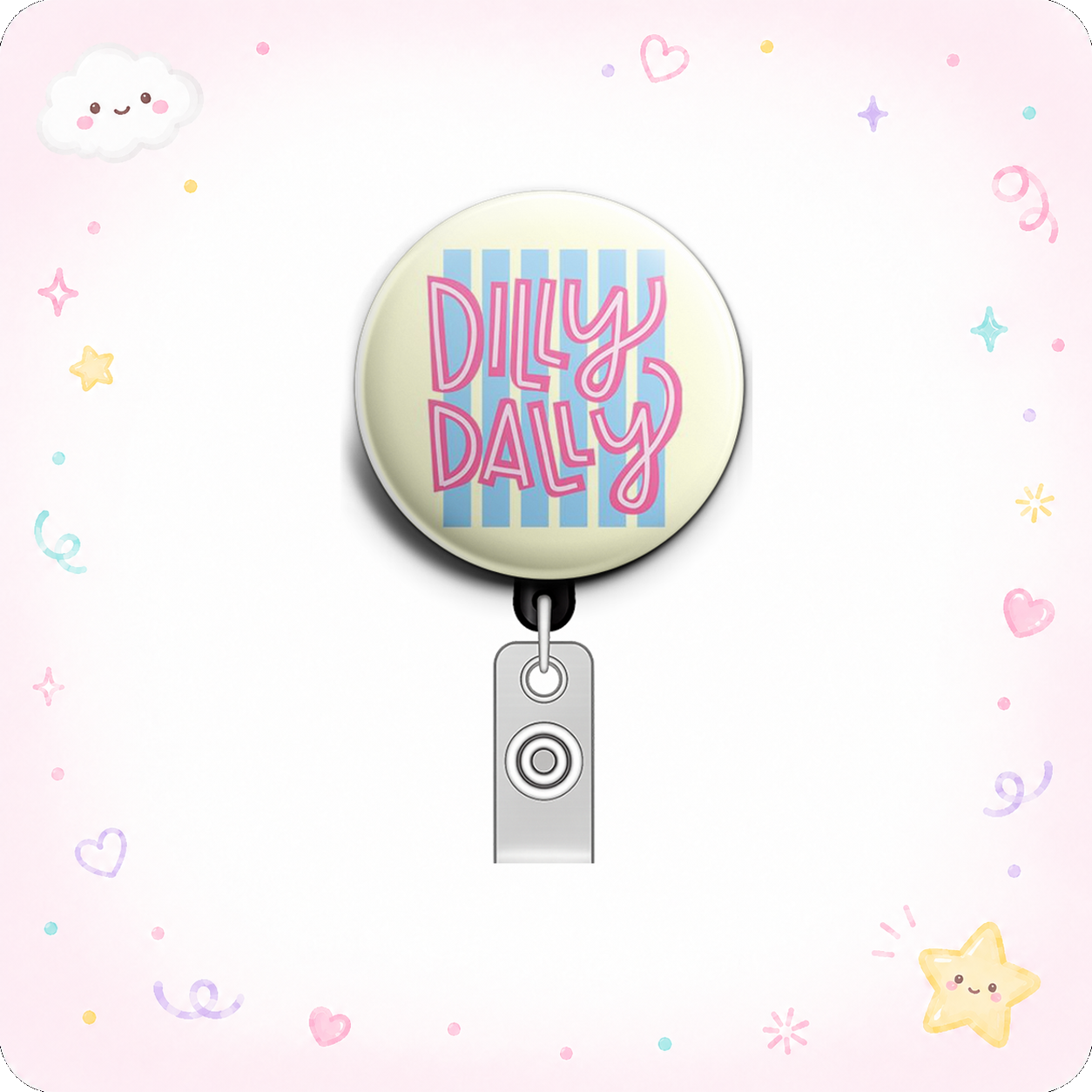 Procrastination Prodigy Swapfinity Retractable ID Badge Reel - - Topperswap