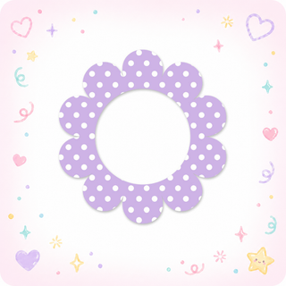 Purple Polka Dot Easter Swapper
