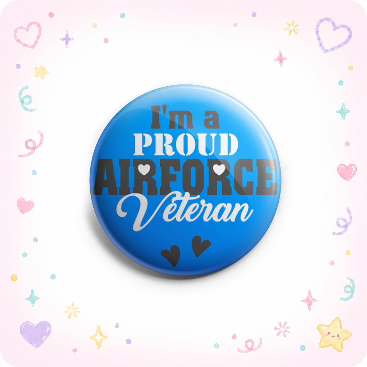 Proud Air Force Veteran Topper - - Topperswap