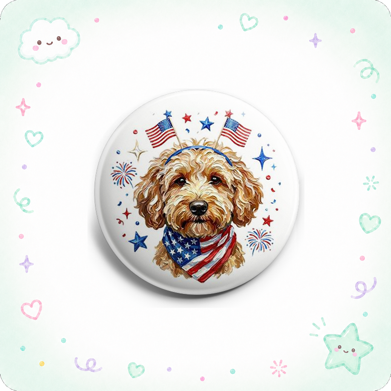 Patriotic Pup Topper - - Topperswap