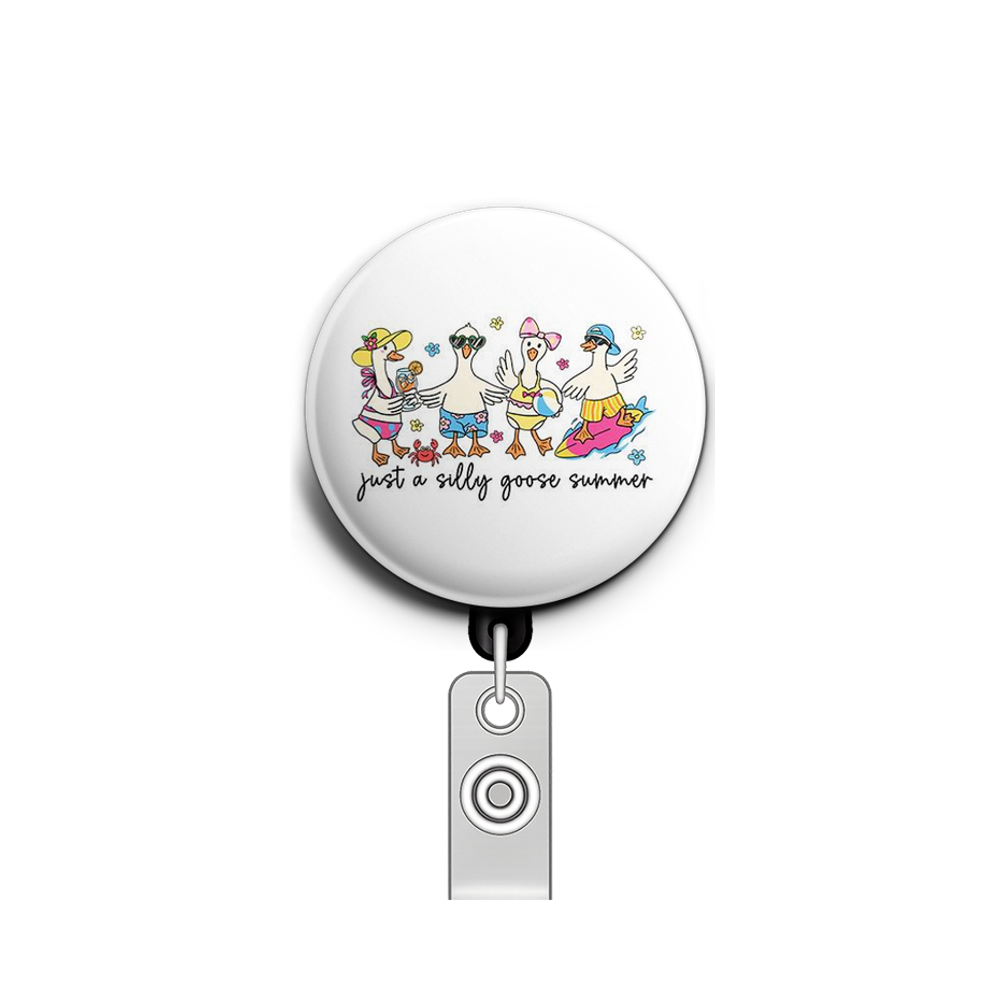 Silly Goose Squad Swapfinity Retractable ID Badge Reel - - Topperswap