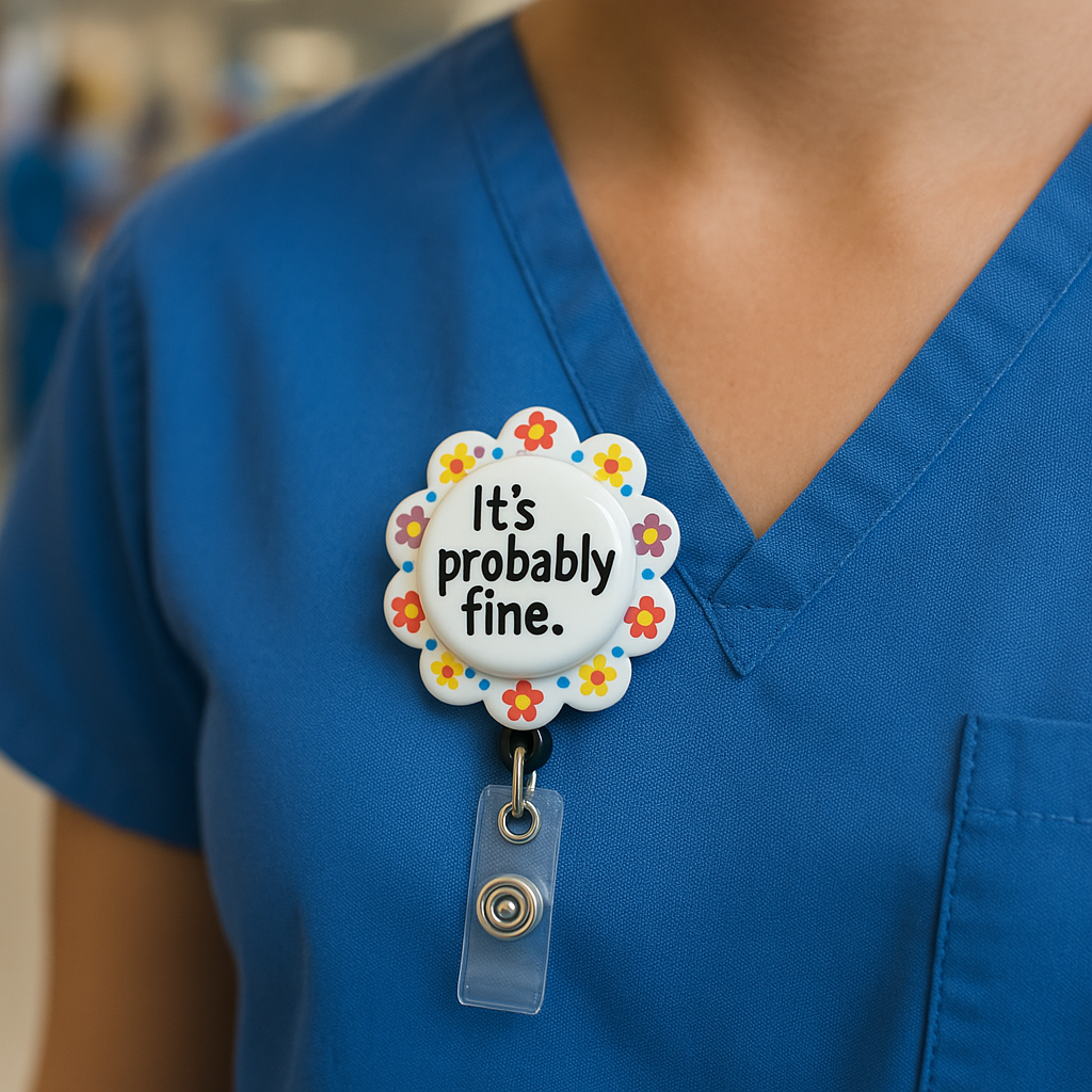 It’s Probably Fine – Floral Bundle Swapfinity Retractable ID Badge Reel Bundle - - Topperswap