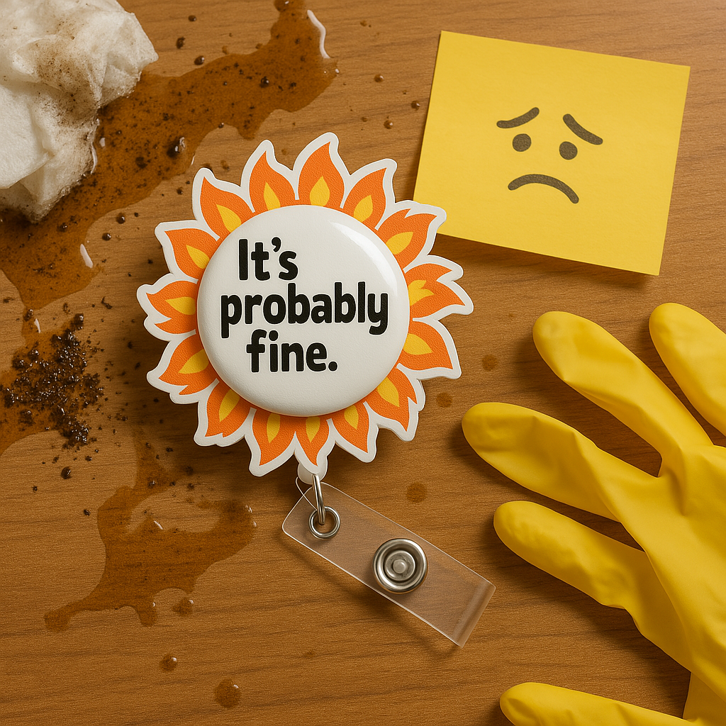 It’s Probably Fine – Flame Swapfinity Retractable ID Badge Reel Bundle - - Topperswap