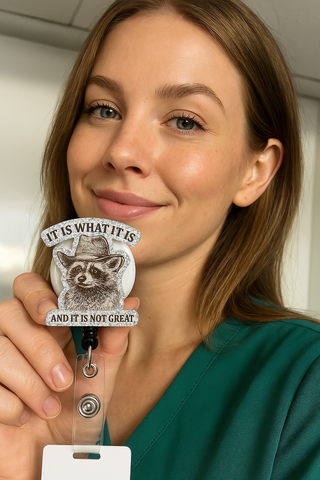 It Is What It Is Racoon Pop Topper