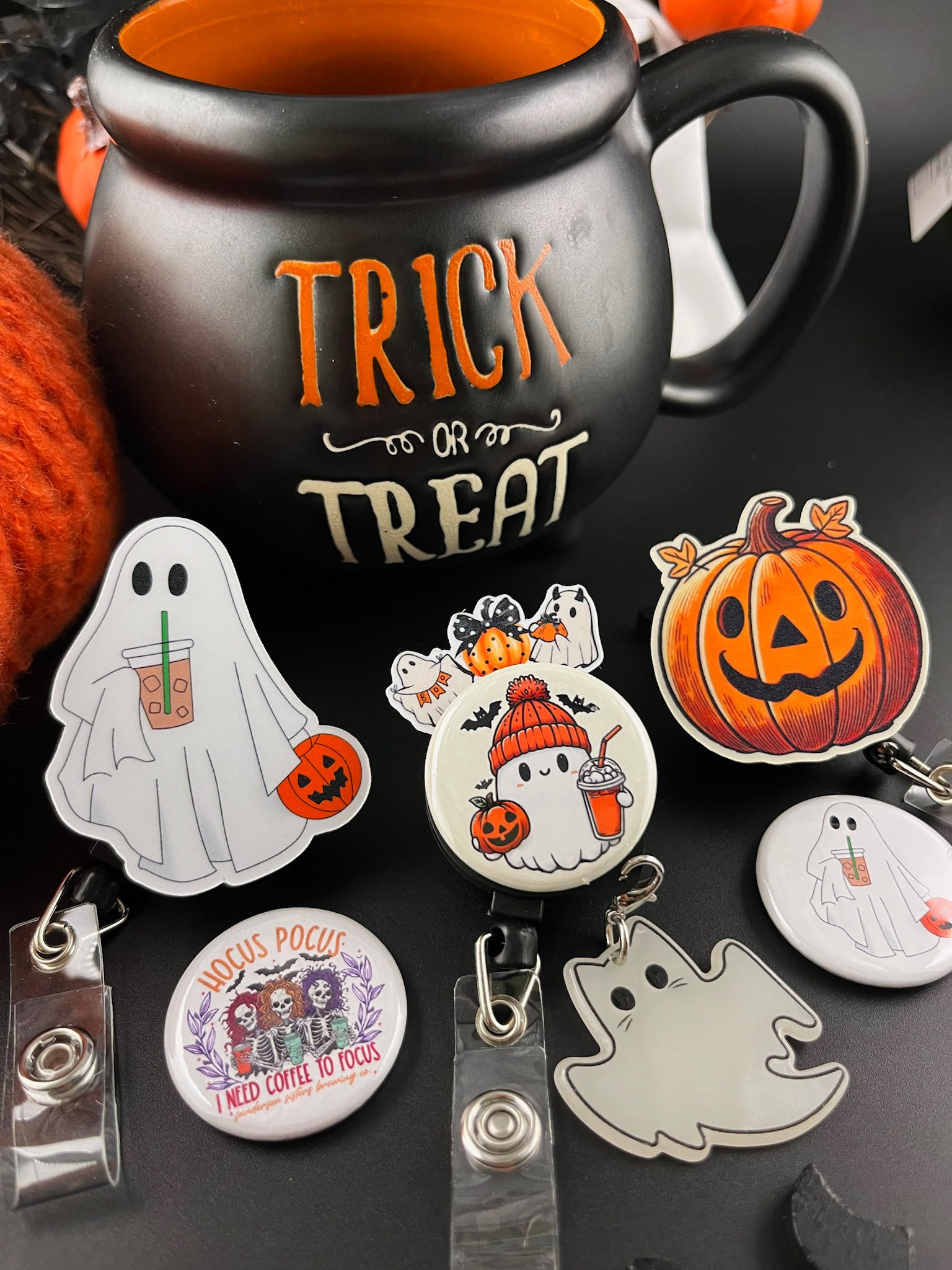 Pumpkin Ghost Vibes Topper - - Topperswap