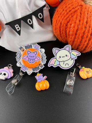 Pumpkin Kitty Charm Swapfinity Badge Reel Add-on