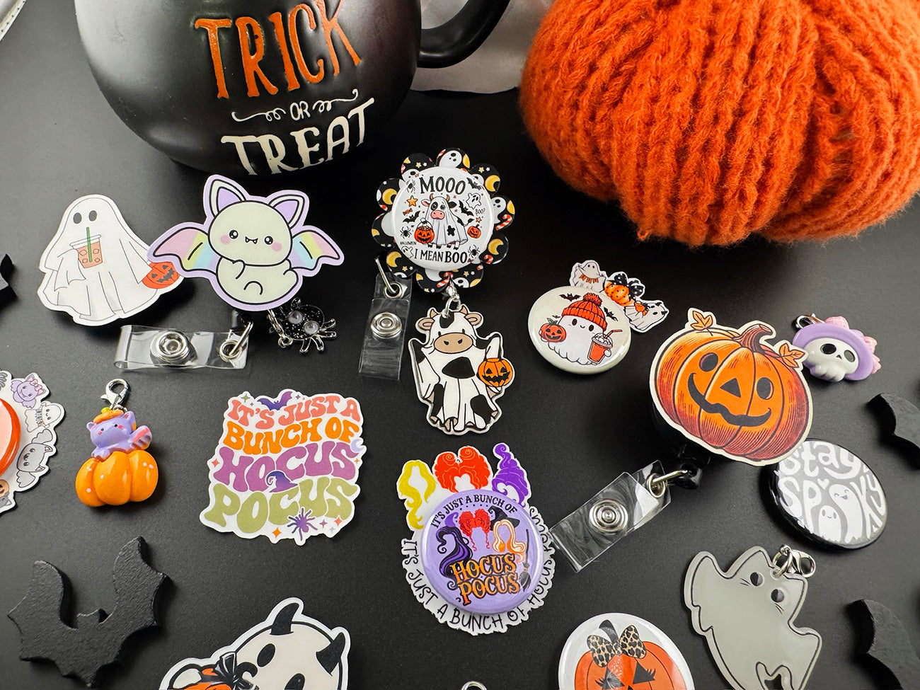 Jack-o-Pop Pop Topper Swapfinity Retractable ID Badge Reel - - Topperswap