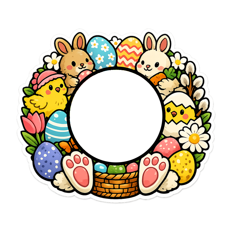 Swapper Frame - Easter Retro-Groovy - - Topperswap