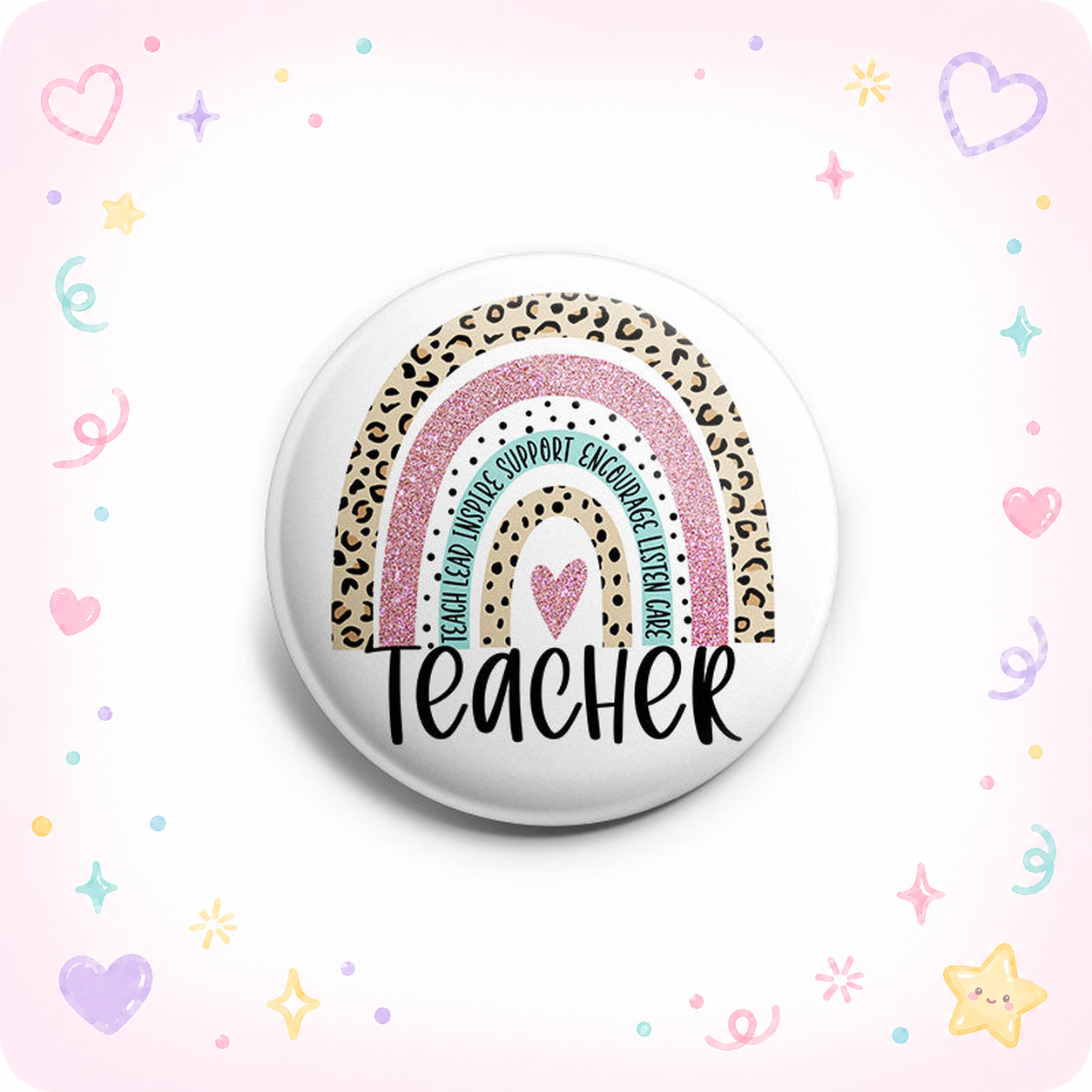 Teacher Inspiration Rainbow Topper - - Topperswap