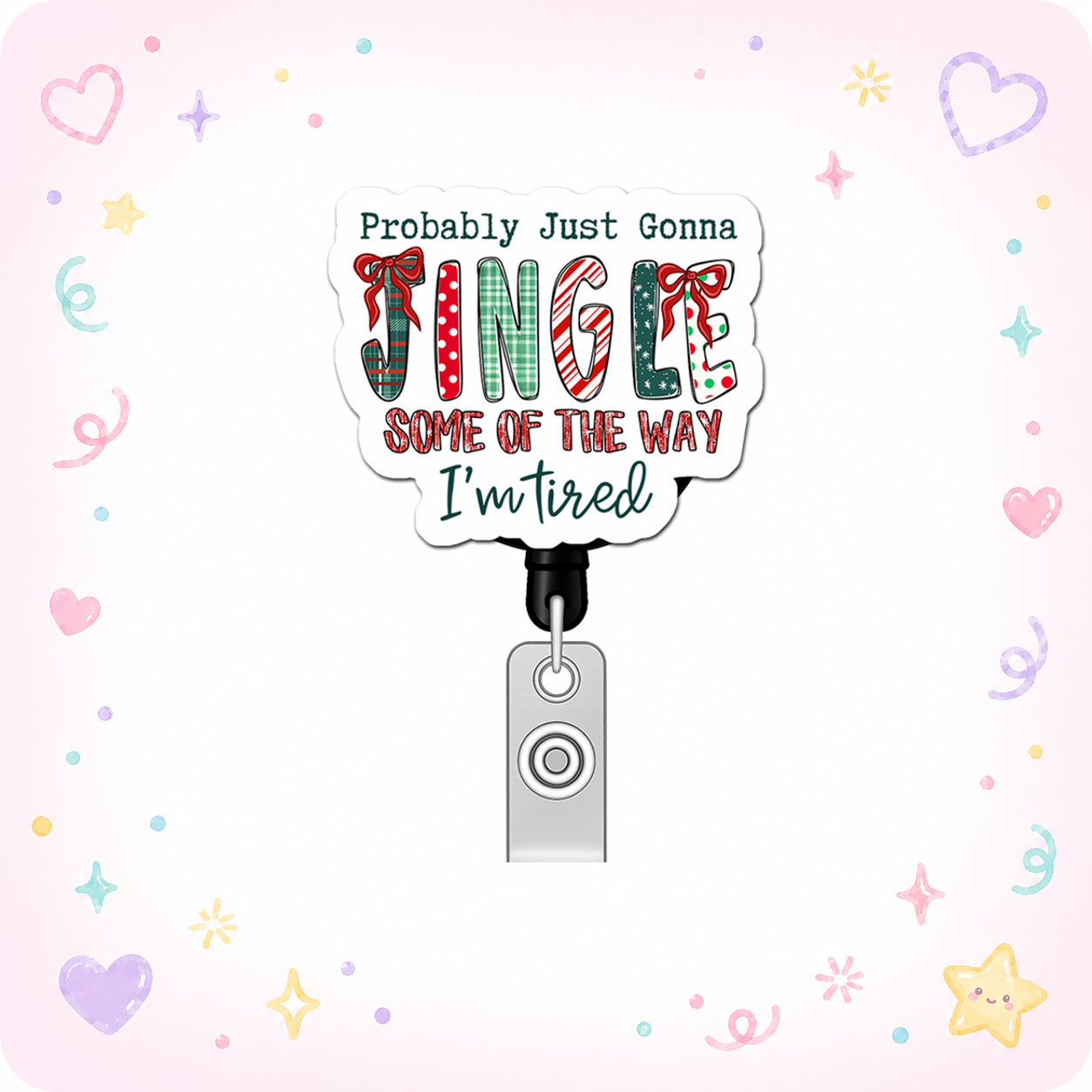 Jingle Jangle Warrior Pop Topper Swapfinity Retractable ID Badge Reel - - Topperswap