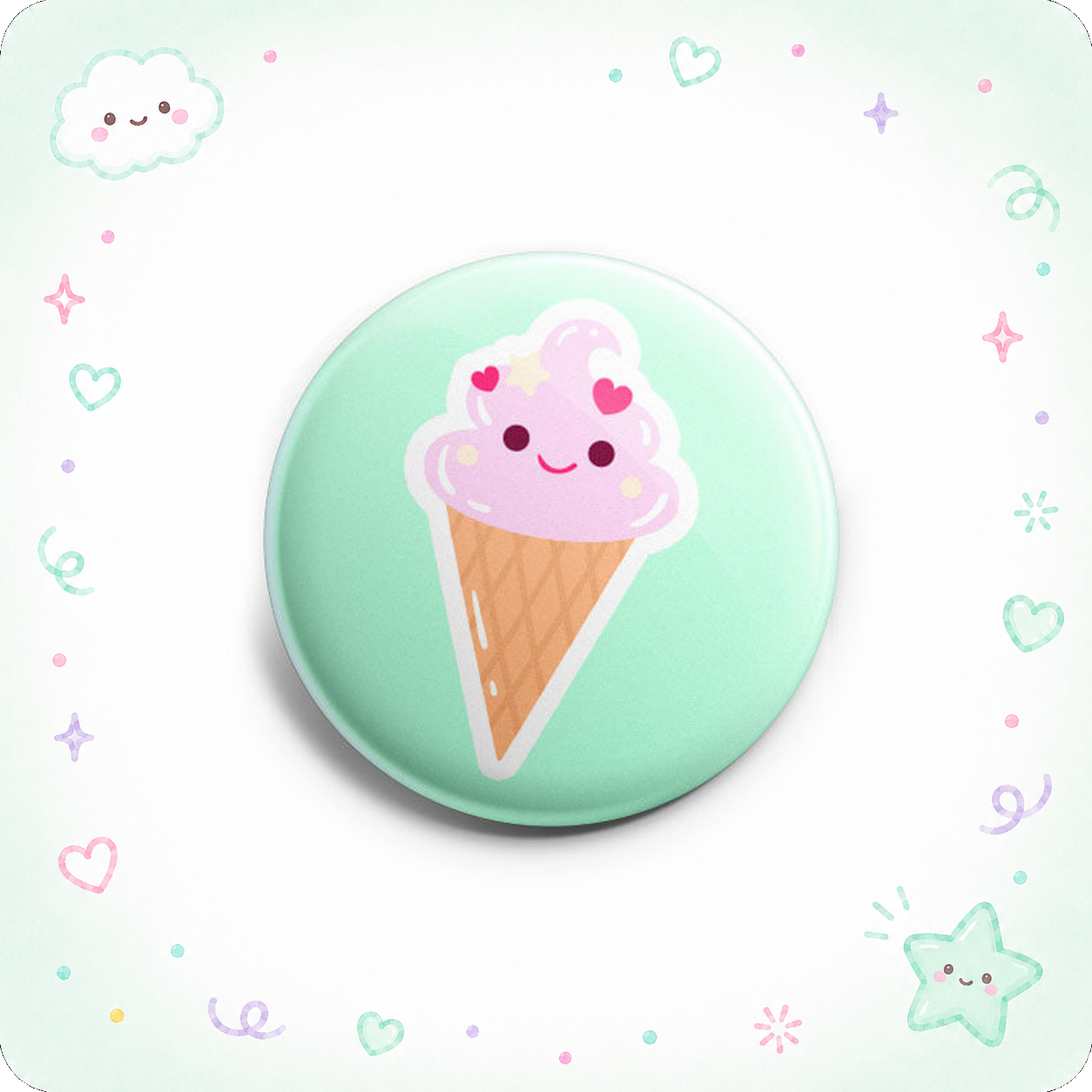 Swirly Sweet Ice Cream Topper - - Topperswap