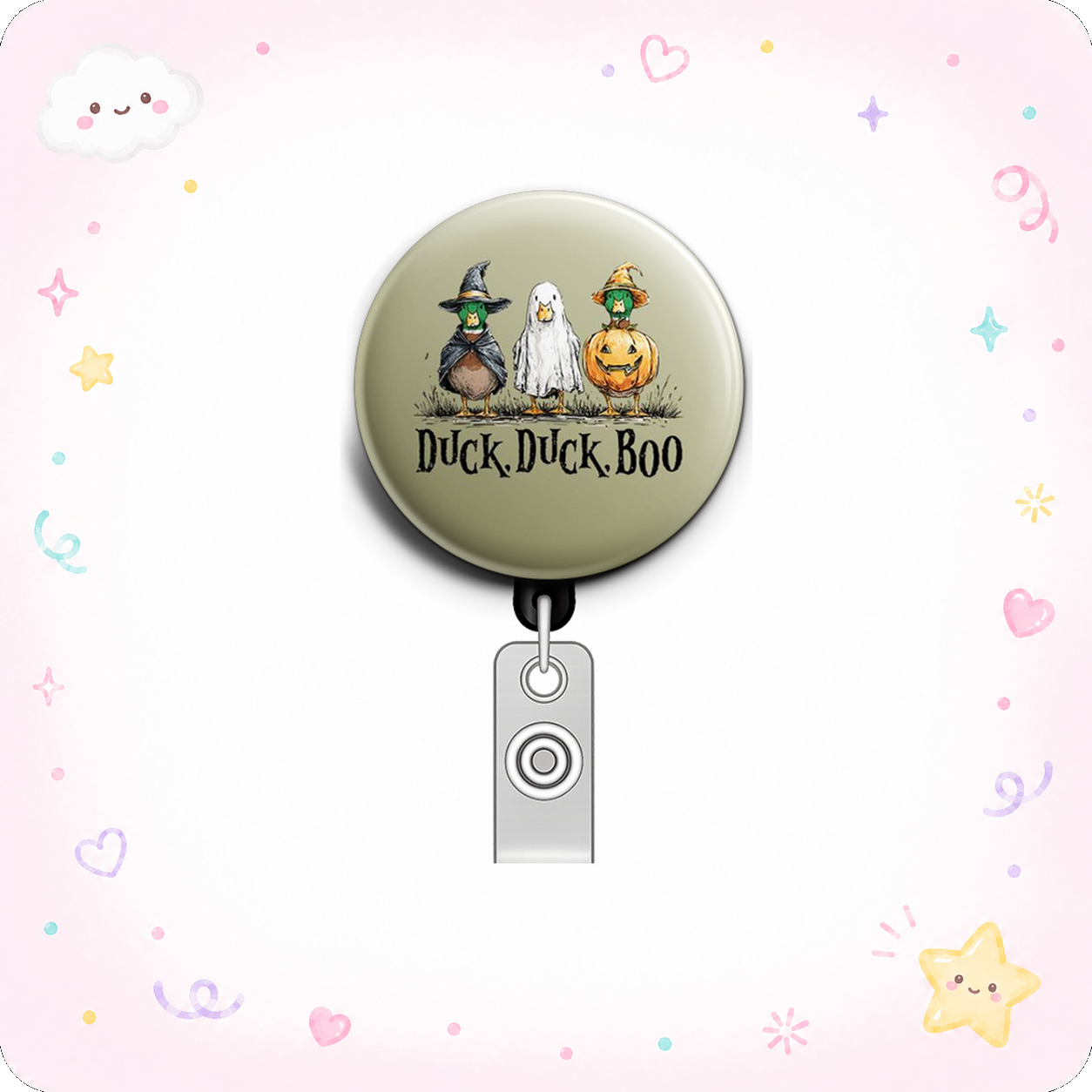 Duck Duck Swapfinity Retractable ID Badge Reel - - Topperswap