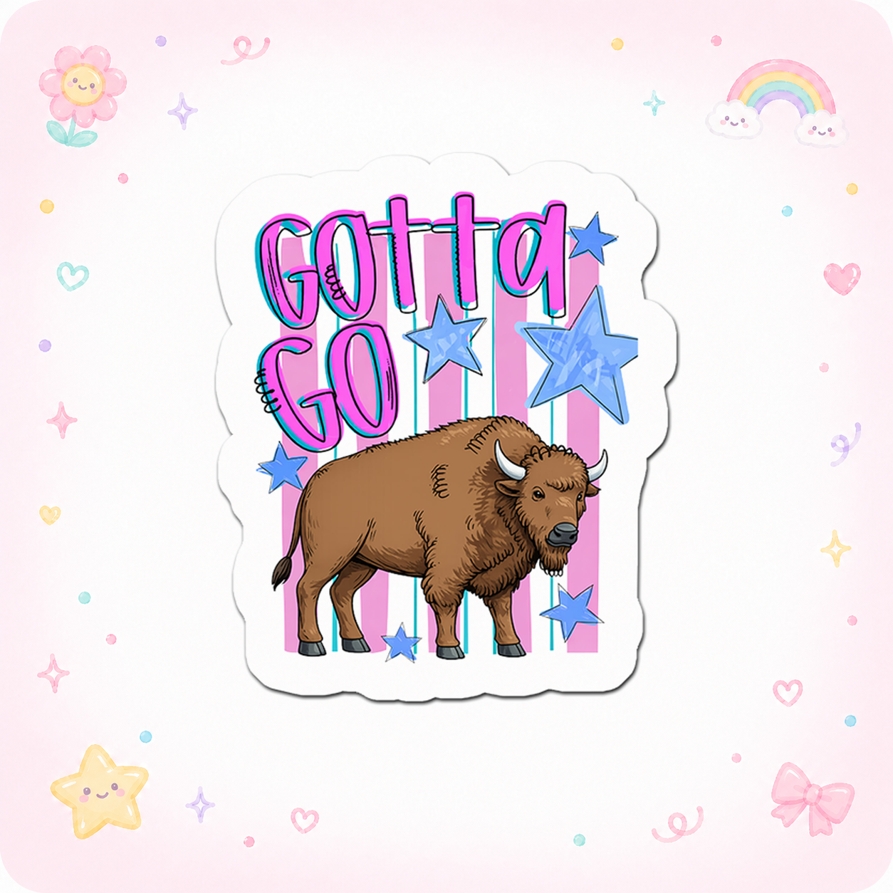 Bison Bolt Boss Sticker - - Topperswap