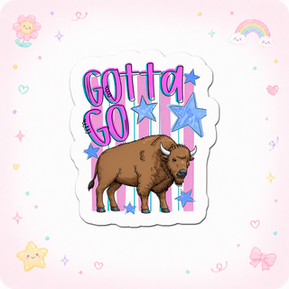 Bison Bolt Boss Sticker